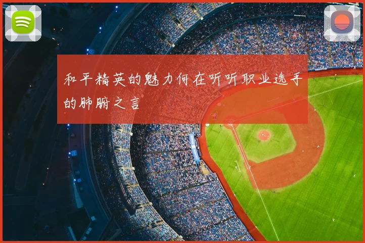 和平精英的魅力何在听听职业选手的肺腑之言